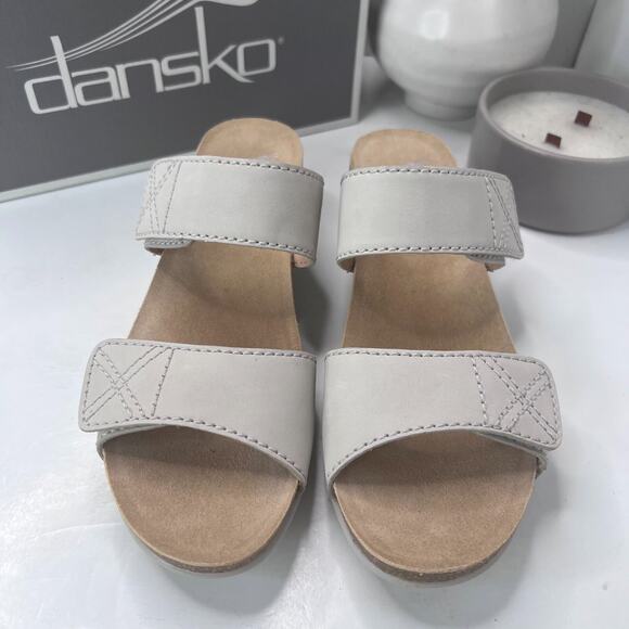 Dansko Maddy Milled Nubuck Leather Sandal Ivory 1510-616100 Women EU 42/11.5 NWB - Picture 6 of 12